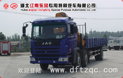 江淮小三軸隨車起重運(yùn)輸車